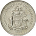 Coin, Bahamas, Elizabeth II, 25 Cents, 1991, Franklin Mint, MS(60-62)