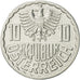 Coin, Austria, 10 Groschen, 1990, Vienna, AU(55-58), Aluminum, KM:2878