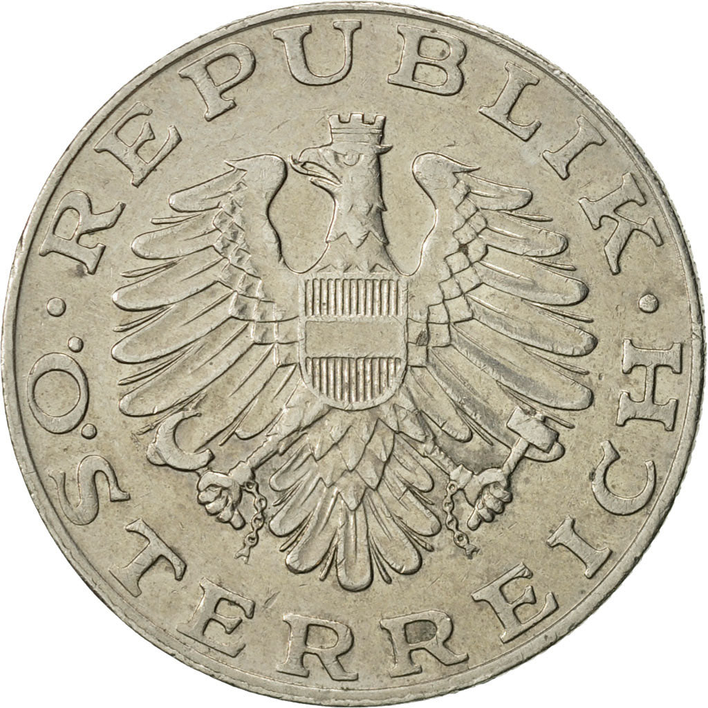 Coin, Austria, 10 Schilling, 1982, AU(50-53), Copper-Nickel Plated Nickel