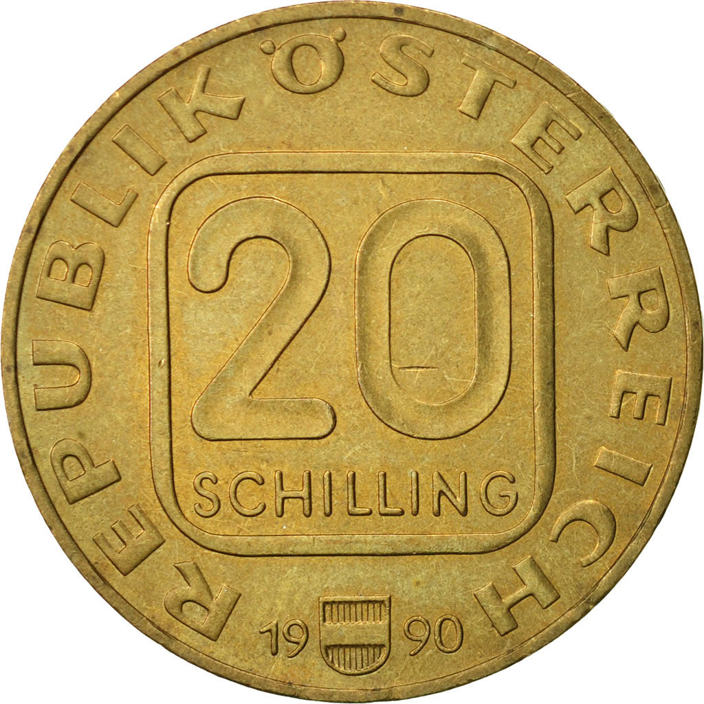 Autriche, 20 Schilling, 1990, TTB+, Copper-Aluminum-Nickel, KM:2993.1