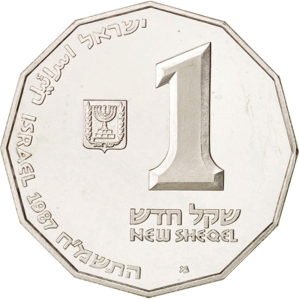 Münze, Israel, New Sheqel, 1987, Stuttgart, STGL, Silber, KM:181