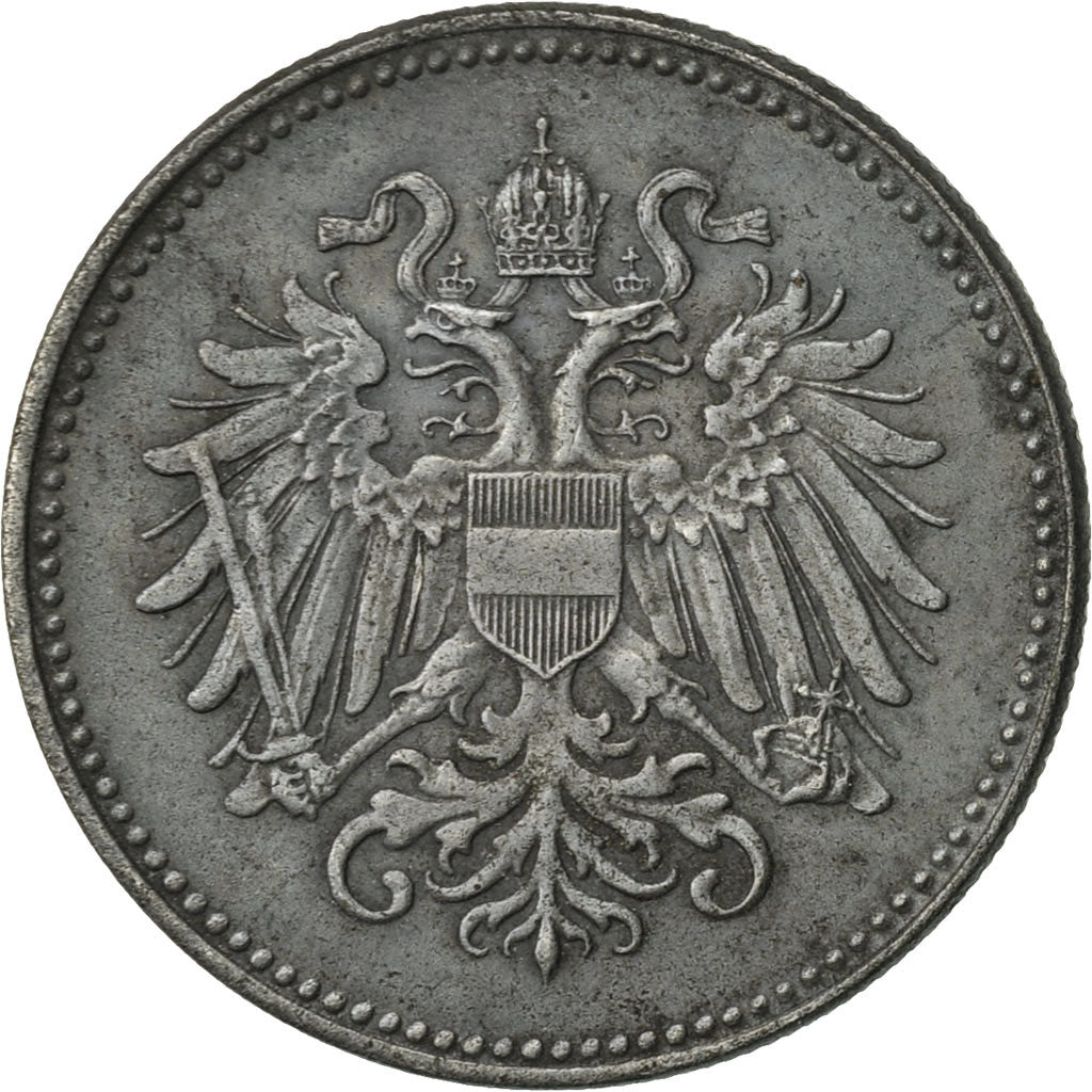 Austria, Karl I, 20 Heller, 1918, EF(40-45), Iron, KM:2826
