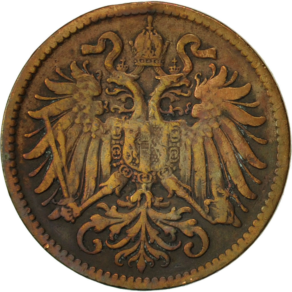 Moneta, Austria, Franz Joseph I, 2 Heller, 1903, MB+, Bronzo, KM:2801