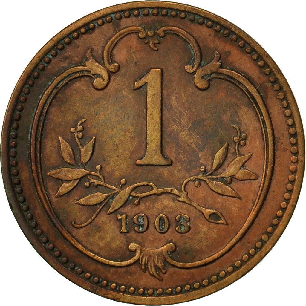 Monnaie, Autriche, Franz Joseph I, Heller, 1903, TB+, Bronze, KM:2800