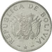 Moneta, Bolivia, 50 Centavos, 1997, MS(60-62), Stal nierdzewna, KM:204