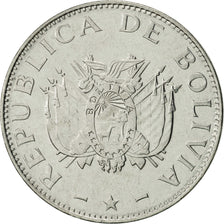 Coin, Bolivia, Boliviano, 1997, AU(55-58), Stainless Steel, KM:205