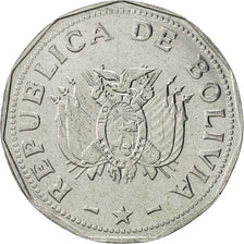 Moneda, Bolivia, 2 Bolivianos, 1995, EBC, Acero inoxidable, KM:206.2