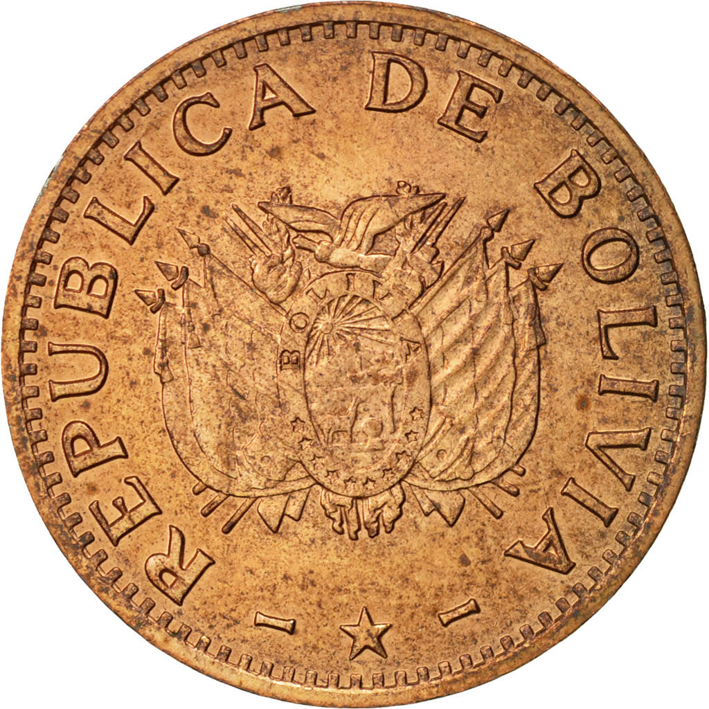 Moneda, Bolivia, 10 Centavos, 1997, MBC, Cobre recubierto de acero, KM:202a