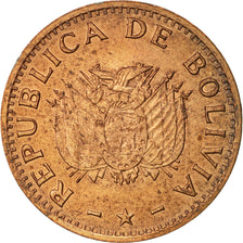 Monnaie, Bolivie, 10 Centavos, 1997, TTB, Copper Clad Steel, KM:202a