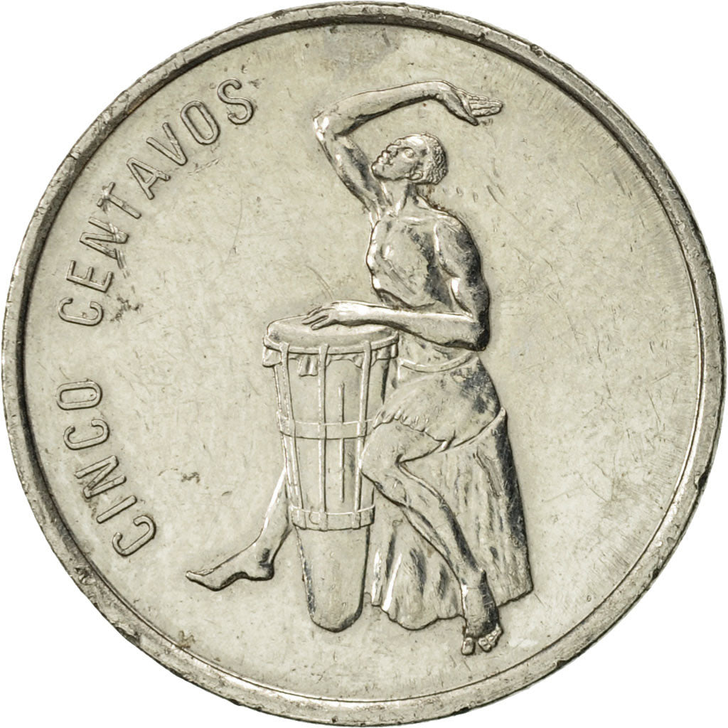 Coin, Dominican Republic, 5 Centavos, 1989, AU(50-53), Nickel Clad Steel, KM:69