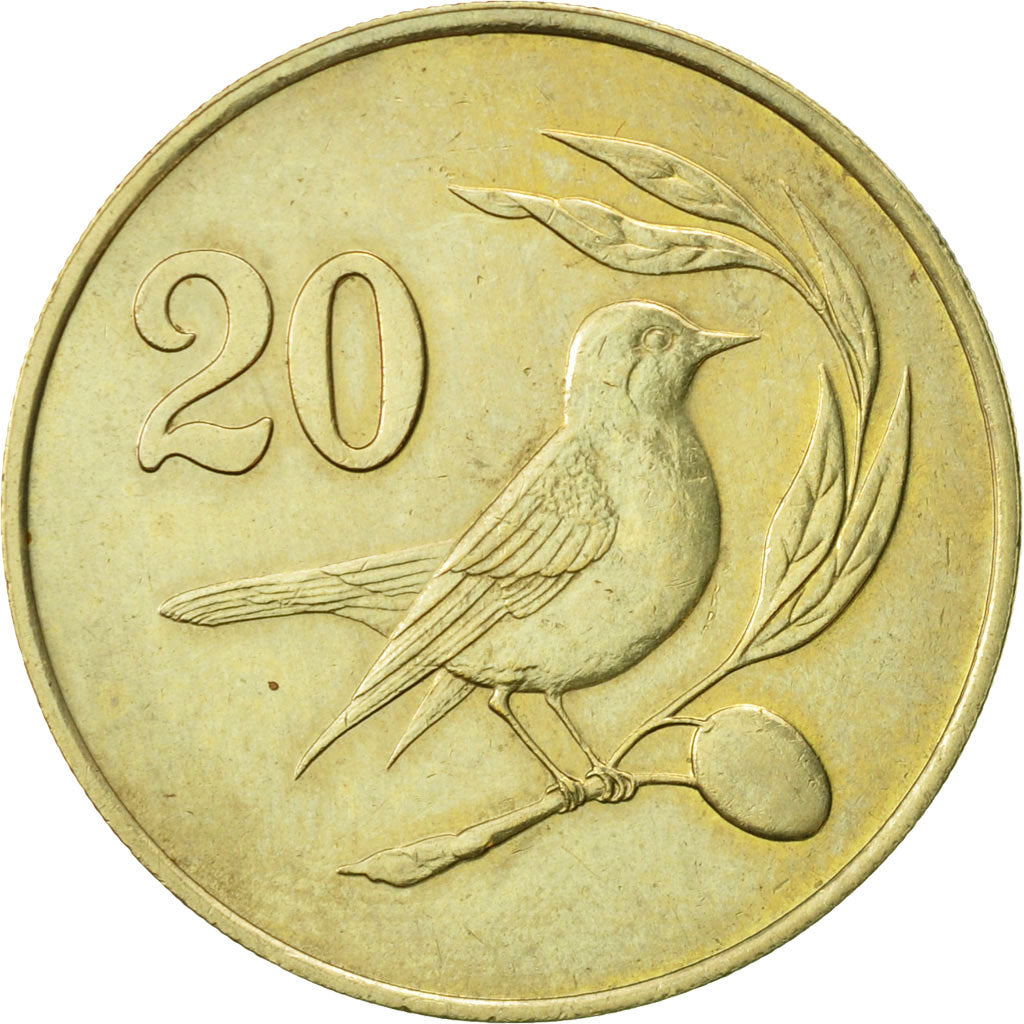 Monnaie, Chypre, 20 Cents, 1983, TTB+, Nickel-brass, KM:57.1