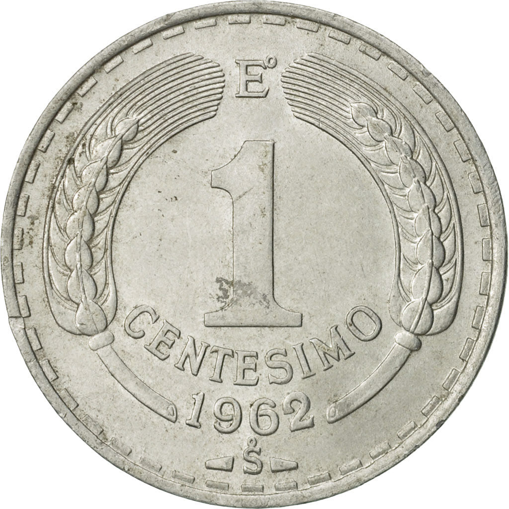Chile, Centesimo, 1962, AU(50-53), Aluminum, KM:189