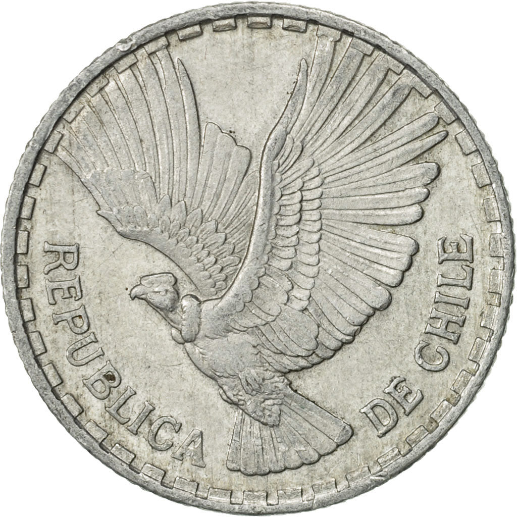 Chile, 1/2 Centesimo, 1962, AU(50-53), Aluminum, KM:192