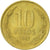 Münze, Chile, 10 Pesos, 1993, Santiago, SS+, Aluminum-Bronze, KM:228.2