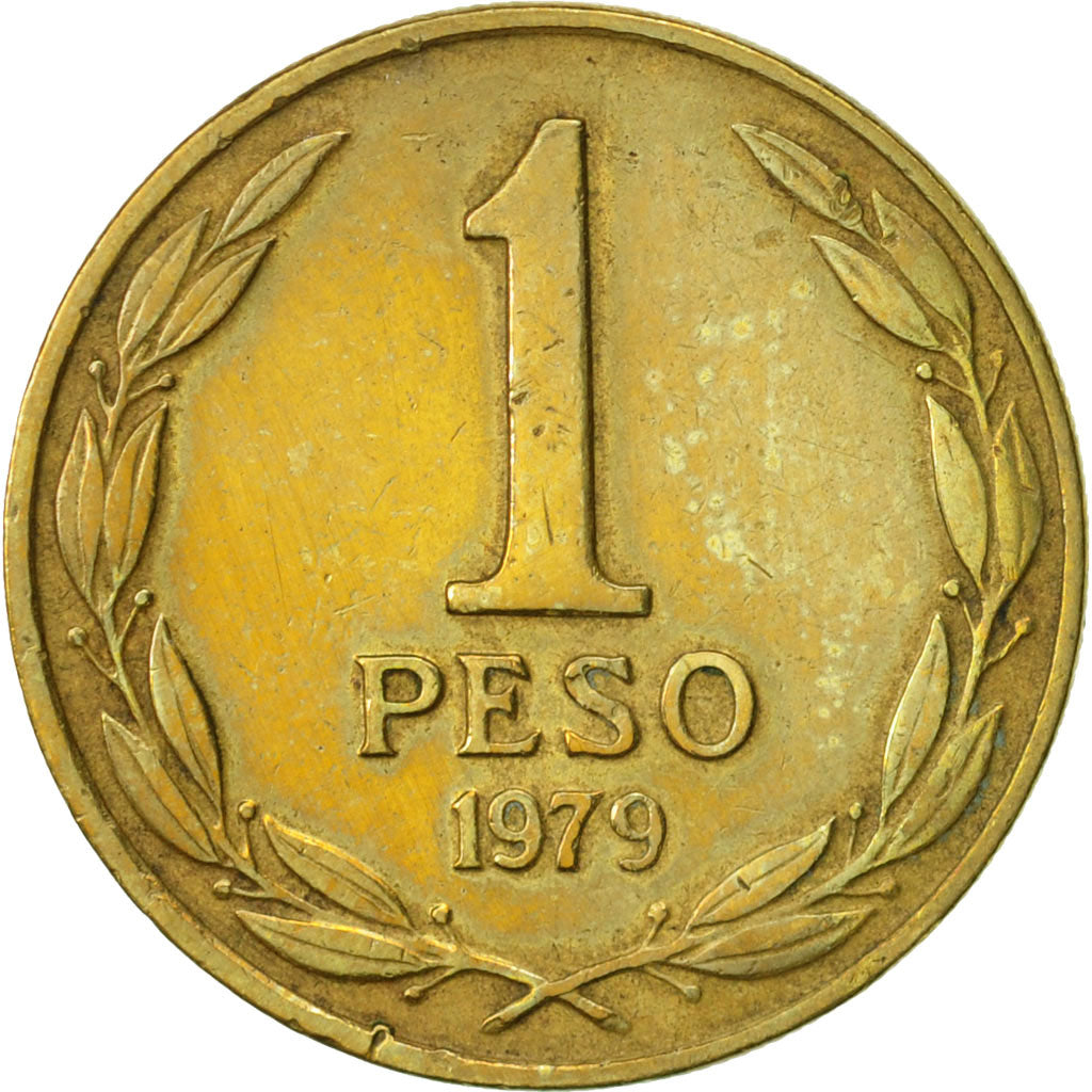 Coin, Chile, Peso, 1979, EF(40-45), Aluminum-Bronze, KM:208a
