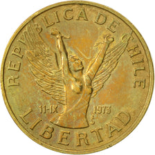 Moneda, Chile, 5 Pesos, 1986, Santiago, MBC, Aluminio - bronce, KM:217.1