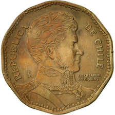 Monnaie, Chile, 50 Pesos, 1989, TTB, Aluminum-Bronze, KM:219.2