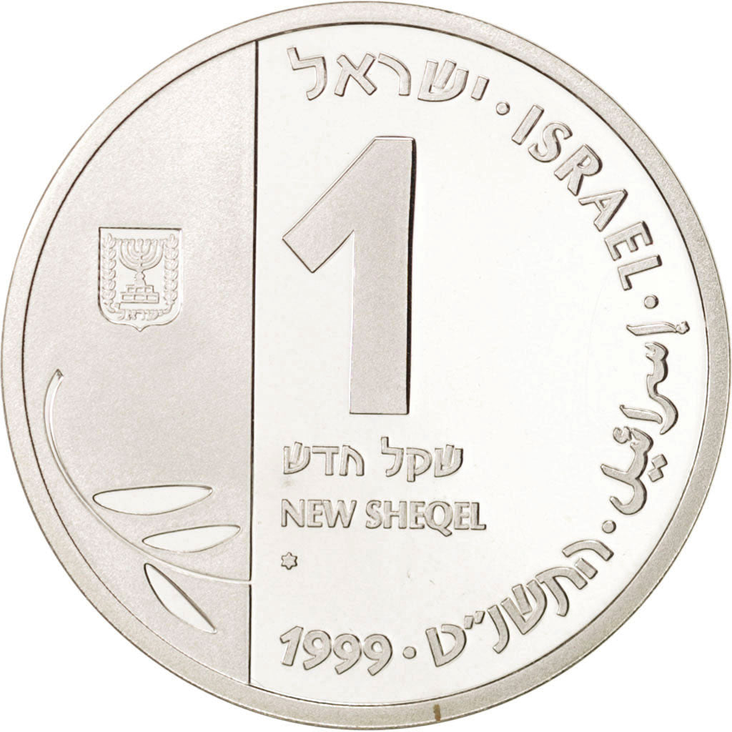Israel, New Sheqel, 2000, Utrecht, Millennium, Silver, KM:328