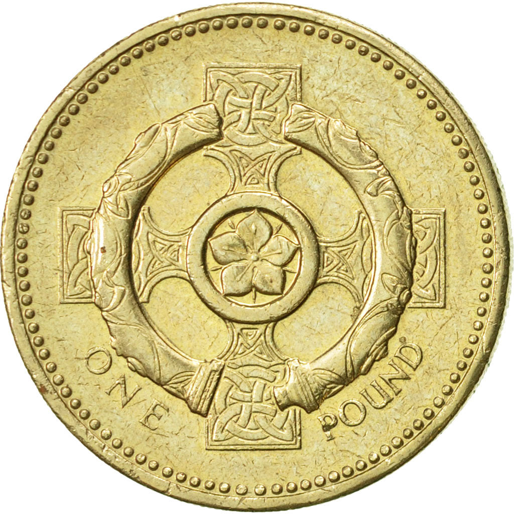 Coin, Great Britain, Elizabeth II, Pound, 1996, AU(50-53), Nickel-brass, KM:972