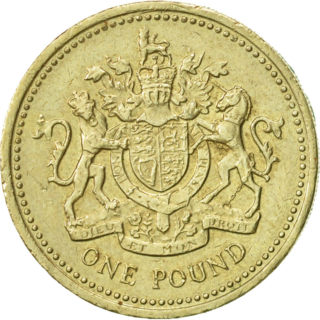 Coin, Great Britain, Elizabeth II, Pound, 1993, AU(50-53), Nickel-brass, KM:964