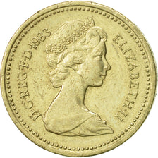 Coin, Great Britain, Elizabeth II, Pound, 1983, AU(50-53), Nickel-brass, KM:933