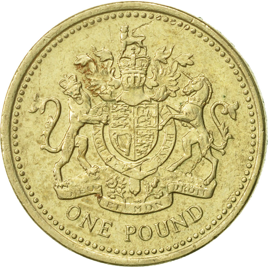 Coin, Great Britain, Elizabeth II, Pound, 1983, AU(50-53), Nickel-brass, KM:933