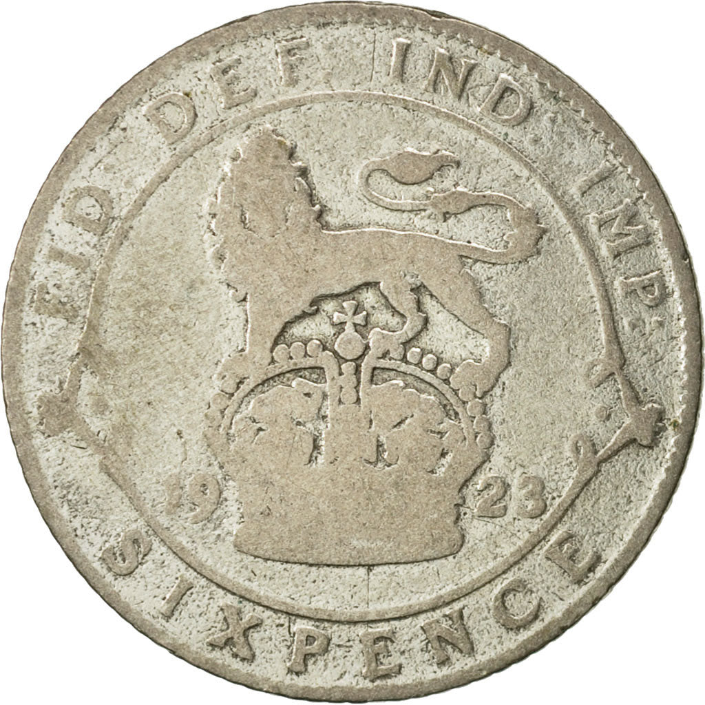 Great Britain, George V, 6 Pence, 1923, VF(20-25), Silver, KM:815a.1