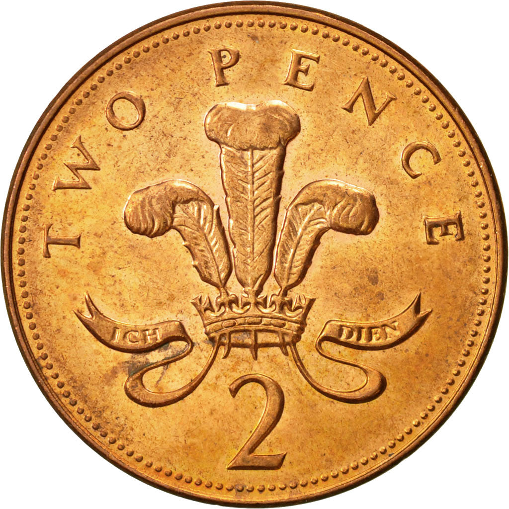 Munten, Groot Bretagne, Elizabeth II, 2 Pence, 2000, ZF, Copper Plated Steel