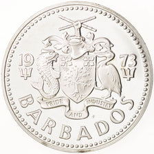 Barbados, 10 Dollars, 1973, Franklin Mint, SPL, Argento, KM:17a