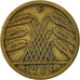 Coin, GERMANY, WEIMAR REPUBLIC, 5 Rentenpfennig, 1924, Stuttgart, EF(40-45)