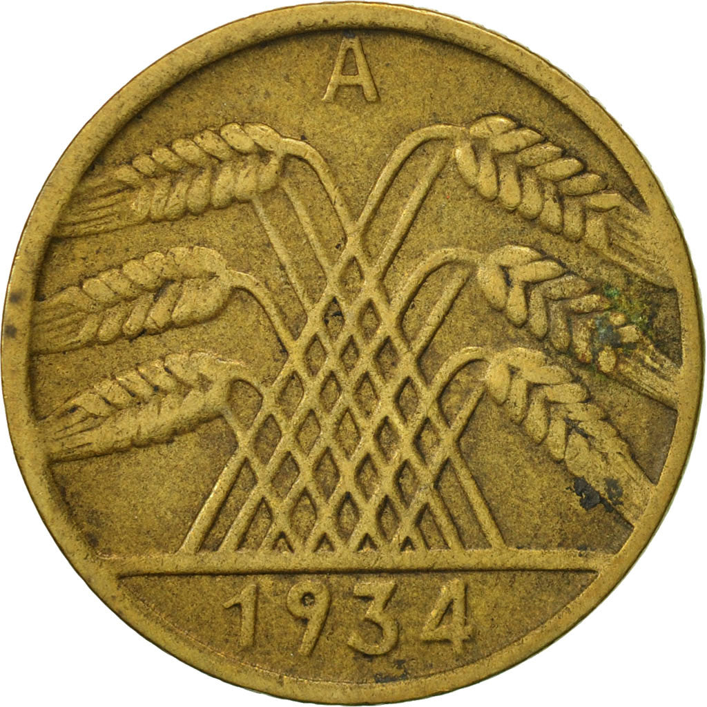 Coin, GERMANY, WEIMAR REPUBLIC, 10 Reichspfennig, 1934, Berlin, EF(40-45)