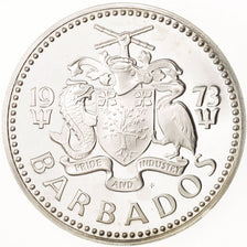 Munten, Barbados, 5 Dollars, 1973, Franklin Mint, PR+, Zilver, KM:16a