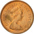 Coin, Jersey, Elizabeth II, 1/2 New Penny, 1971, EF(40-45), Bronze, KM:29