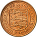 Monnaie, Guernsey, Elizabeth II, 1/2 New Penny, 1971, Heaton, TTB+, Bronze