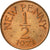 Moneda, Guernsey, Elizabeth II, 1/2 New Penny, 1971, Heaton, MBC+, Bronce, KM:20