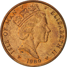 Isle of Man, Elizabeth II, Penny, 1989, Pobjoy Mint, VF(30-35), Bronze, KM:207