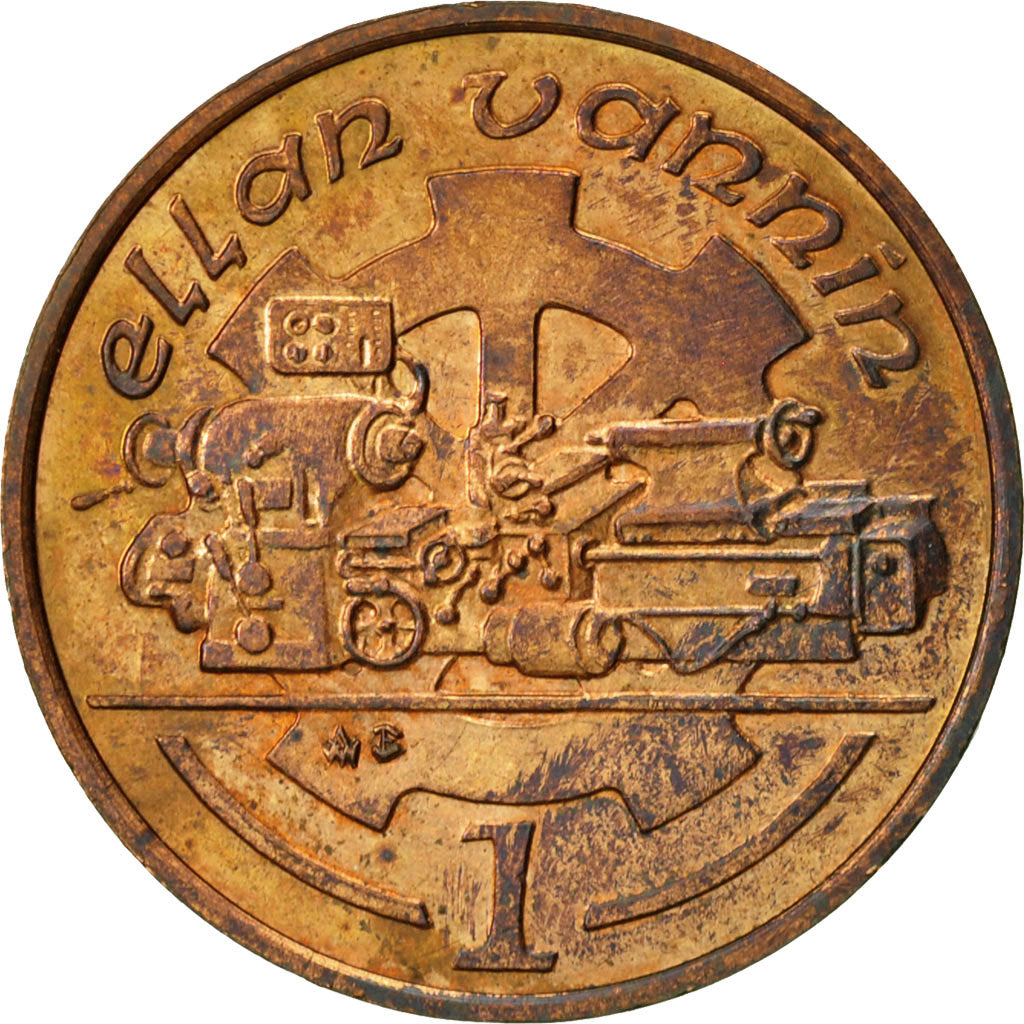 Isle of Man, Elizabeth II, Penny, 1989, Pobjoy Mint, VF(30-35), Bronze, KM:207