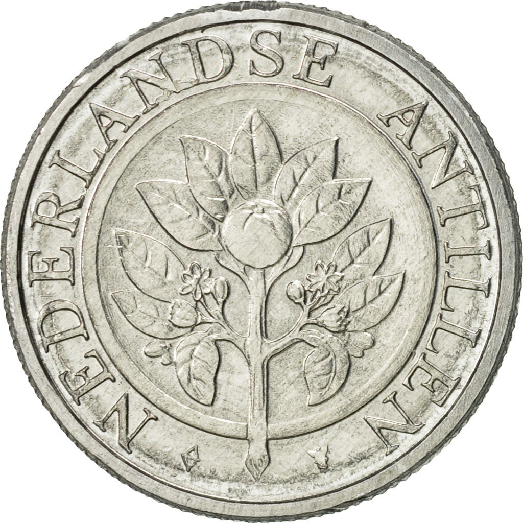 Munten, Nederlandse Antillen, Beatrix, 5 Cents, 1997, Utrecht, PR, Aluminium