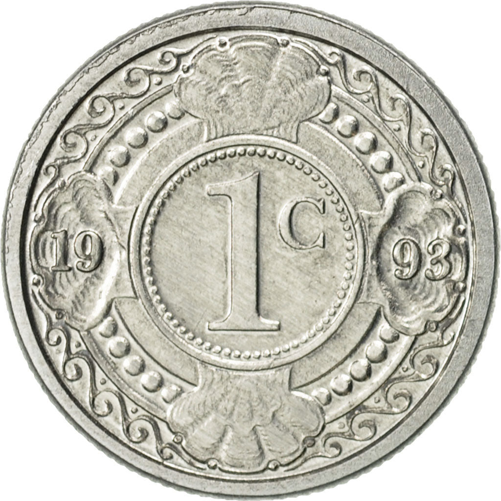 Moneta, Antille olandesi, Beatrix, Cent, 1993, Utrecht, SPL-, Alluminio, KM:32