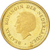 Monnaie, Netherlands Antilles, Beatrix, Gulden, 1990, TTB+, Aureate Steel, KM:37