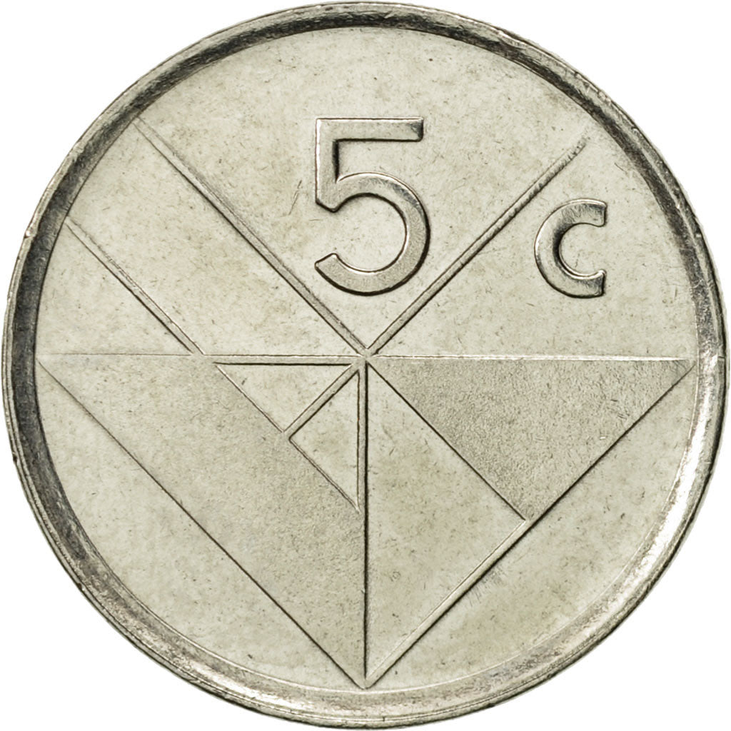 Monnaie, Aruba, Beatrix, 5 Cents, 2001, Utrecht, TTB+, Nickel Bonded Steel, KM:1