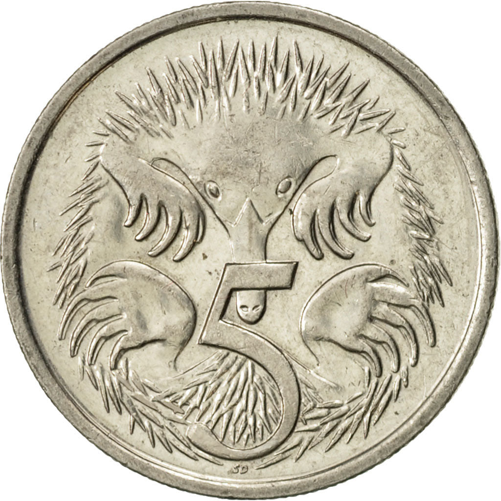 Australia, Elizabeth II, 5 Cents, 1995, AU(55-58), Copper-nickel, KM:80