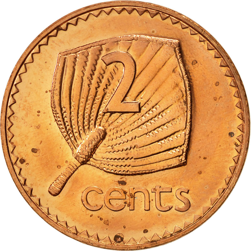 Munten, Fiji, Elizabeth II, 2 Cents, 1992, PR, Copper Plated Zinc, KM:50a
