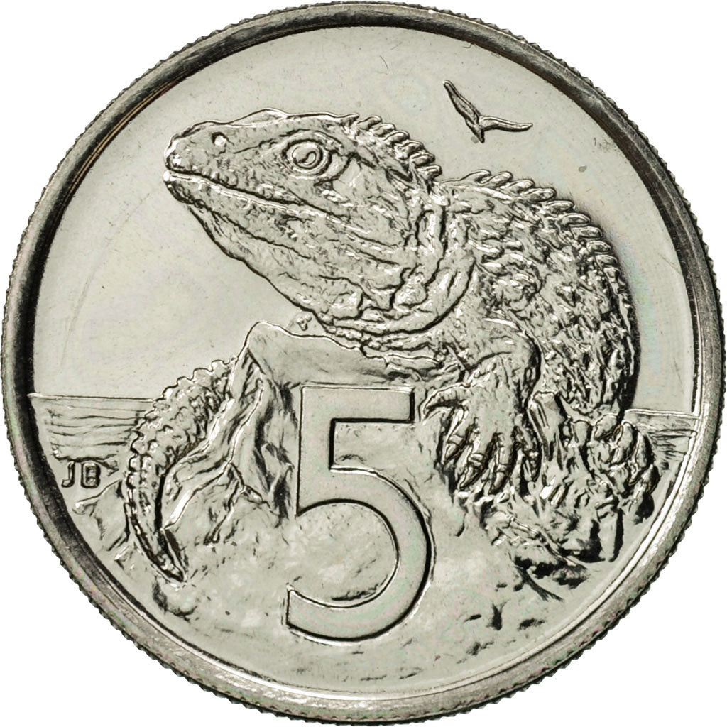 Munten, Nieuw Zeeland, Elizabeth II, 5 Cents, 1996, PR, Copper-nickel, KM:60