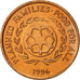 Moneda, Tonga, King Taufa'ahau Tupou IV, 2 Seniti, 1996, EBC, Bronce, KM:67