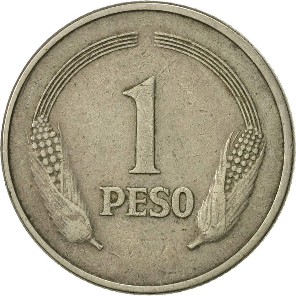 Coin, Colombia, Peso, 1976, EF(40-45), Copper-nickel, KM:258.1