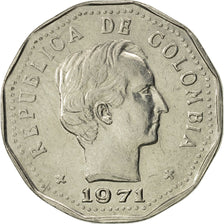 Monnaie, Colombie, 50 Centavos, 1971, TTB+, Nickel Clad Steel, KM:244.1