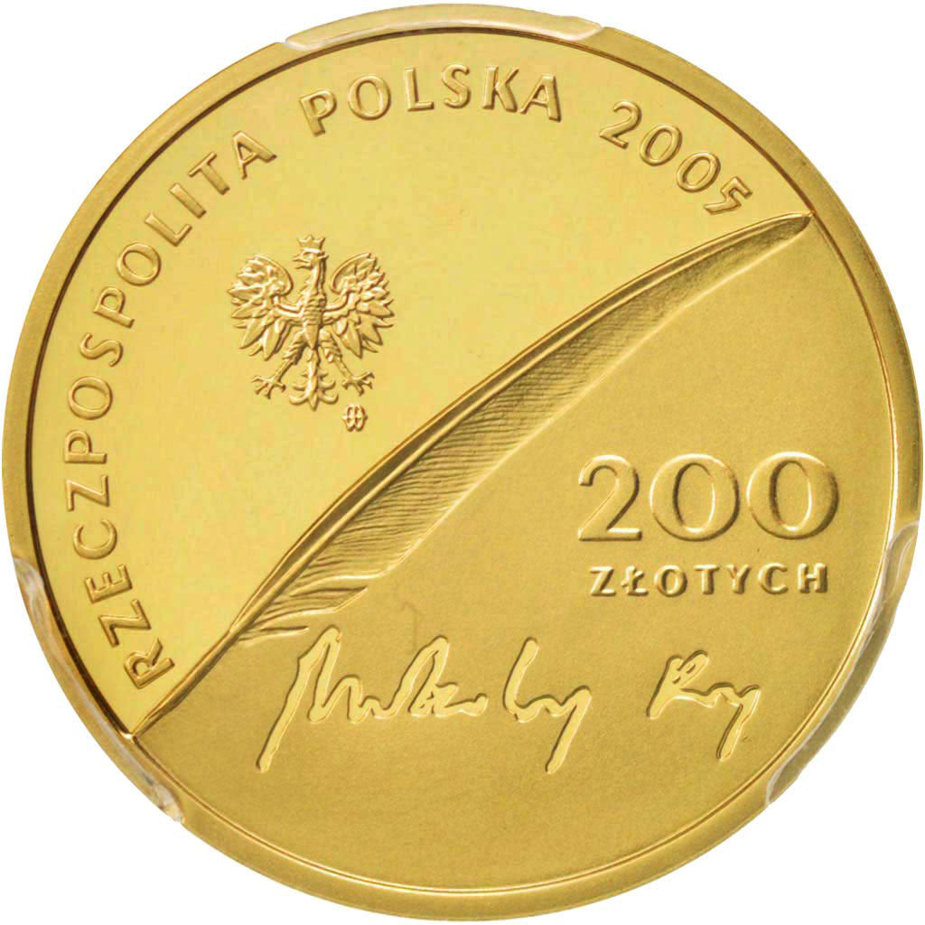 Polonia, 200 Zlotych, 2005, PCGS, PR69DCAM, FDC, Oro, KM:889, graded, 33175286