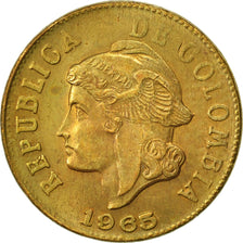 Colombia, 2 Centavos, 1965, EBC, Aluminio - bronce, KM:211