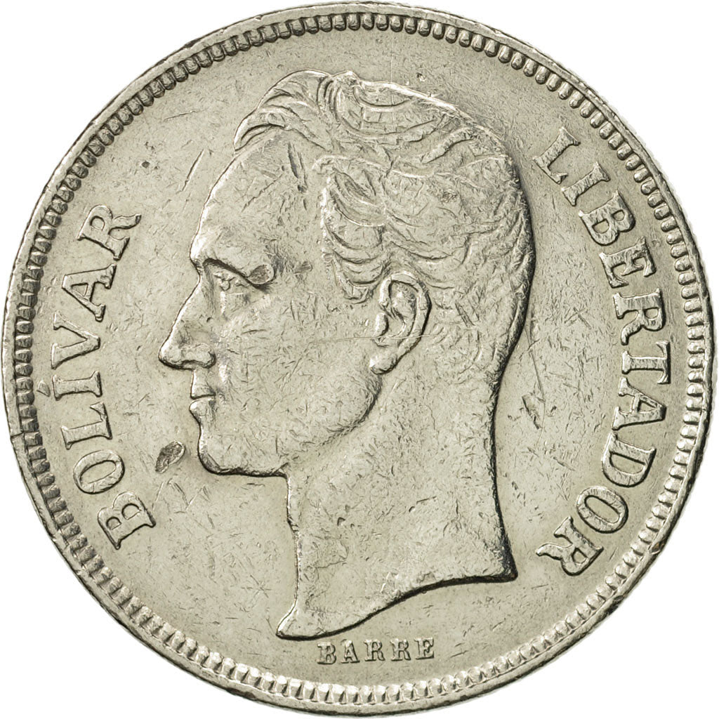 Coin, Venezuela, 5 Bolivares, 1973, Madrid, EF(40-45), Nickel, KM:44